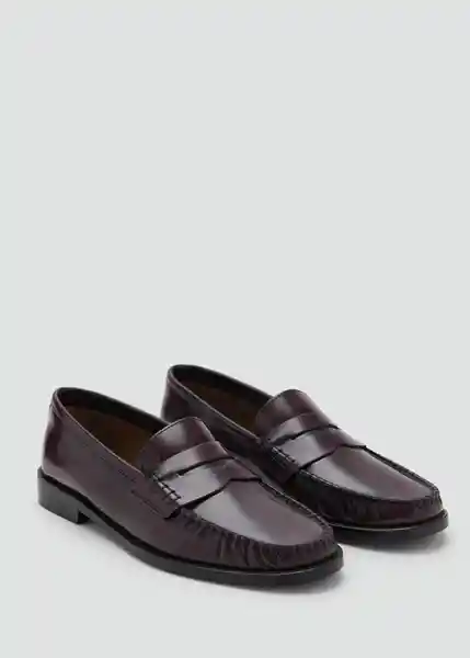 Zapatos Luisa Burdeos Talla 38 Mujer Mango
