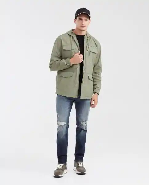 Chaqueta Parka Type Verde Miliciano Oscuro Talla L Chevignon