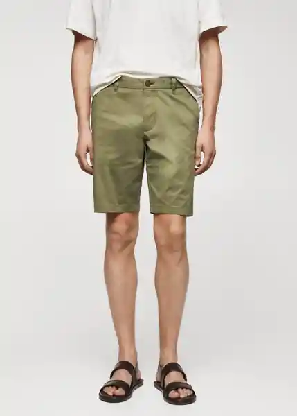 Bermuda Gracia-H Khaki Talla 42 Hombre Mango