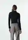 Camiseta Mujer Negro Puro Ultraoscuro Talla L 503G030 Naf Naf