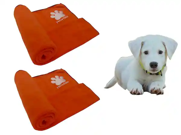 Hally Pet Cobijas Térmicas Grandes en Color Naranja 