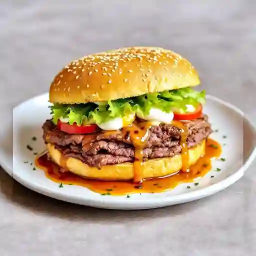 Sandwich de lomito completo argentino