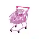 Organizador de Acero Carrito de Compras Rosa Miniso