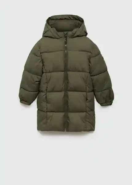 Abrigo Anorak Amerlong Khaki Talla 08 Niños Mango