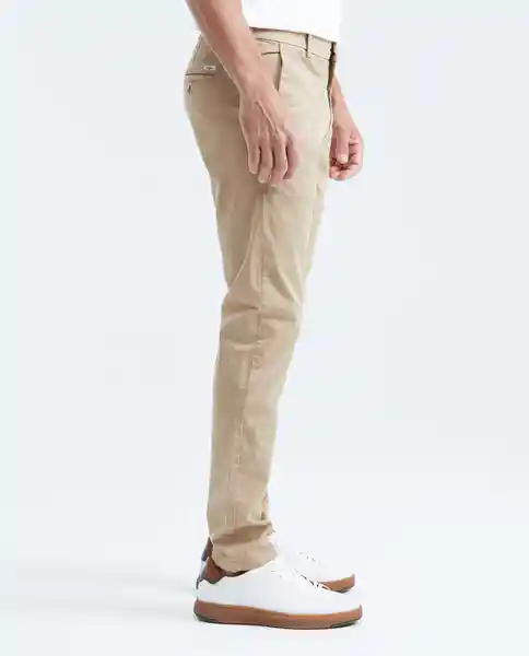 Pantalón Smart Color Hombre Café Quemado Claro 38 Chevignon