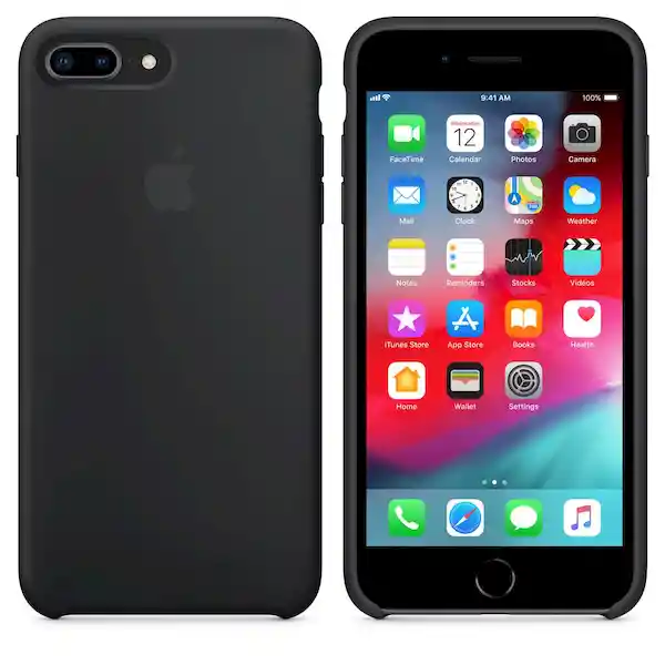 iPhoneHepa Silicone Case Negro 7 Plus