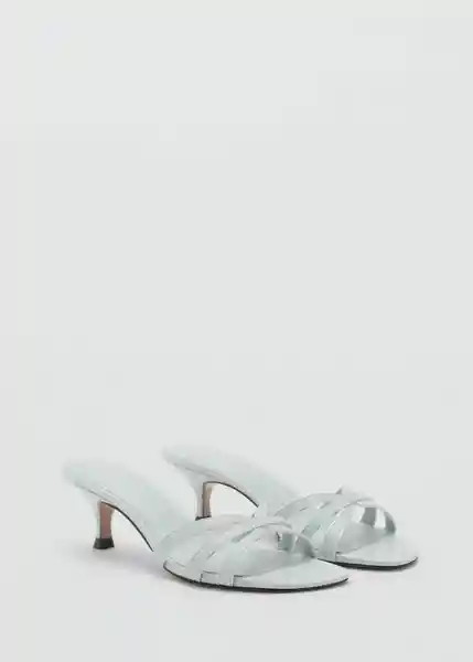 Sandalias Dora Celeste Talla 37 Mujer Mango