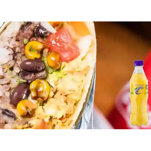 Combo Burrito Mixto 2 Carnes + Quatro Original 400ML