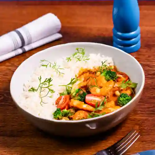 Curry Thai con Langostinos