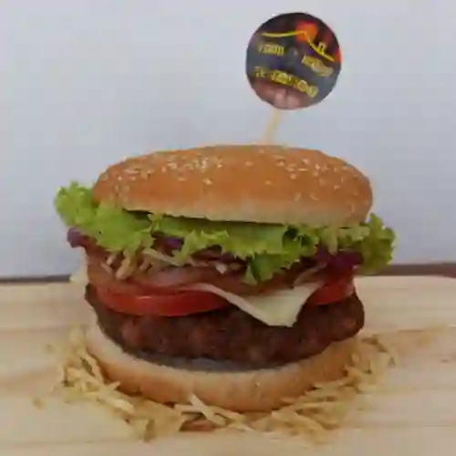 Hamburguesa de jamón ahumado