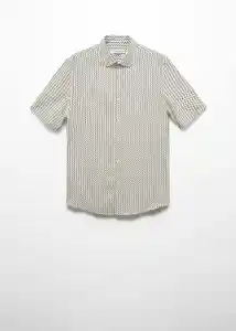 Camisa Dots2-H Rojo Talla M Hombre Mango