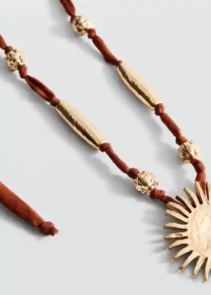 Collar Aurora Oro Talla 99 Mujer Mango