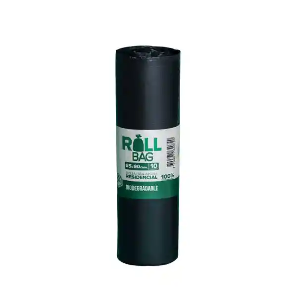 Roll Bag Bolsa Biodegradable Negra Residencial 65 x 90 cm