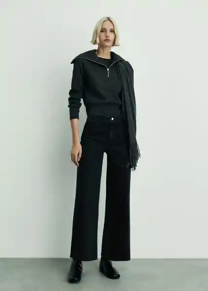 Jean Catherin Tejano Negro Talla 34 Mujer Mango