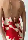 Vestido Tiani Mujer Rojo Pompeya Oscuro Talla S 472G327 Naf Naf
