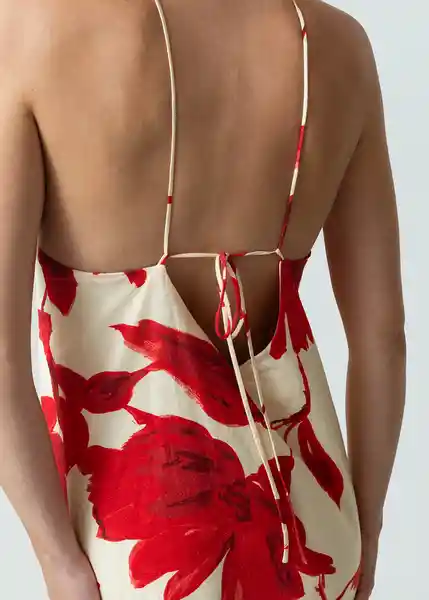 Vestido Tiani Mujer Rojo Pompeya Oscuro Talla S 472G327 Naf Naf