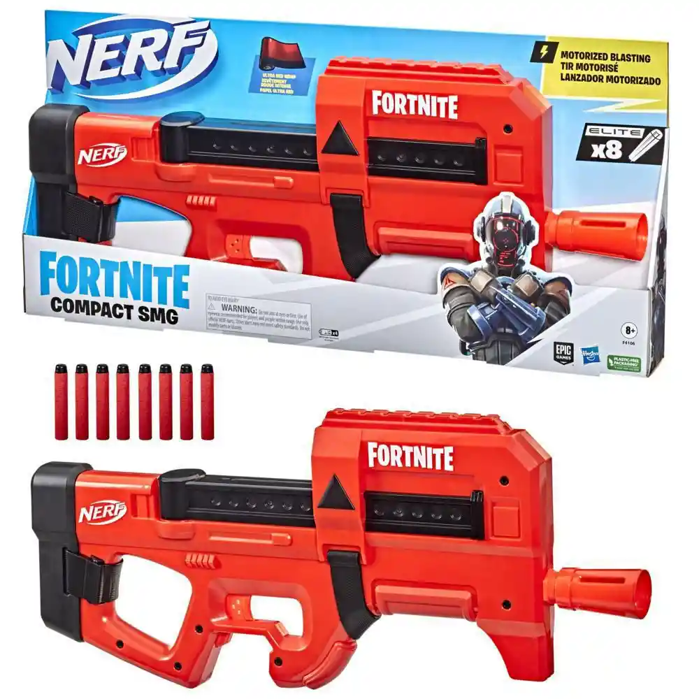 Nerf Lanzador Fortnite Compact Smg F4106