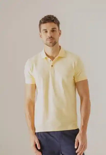 Camiseta Polo Para Hombre Amarillo Talla S Arkitect