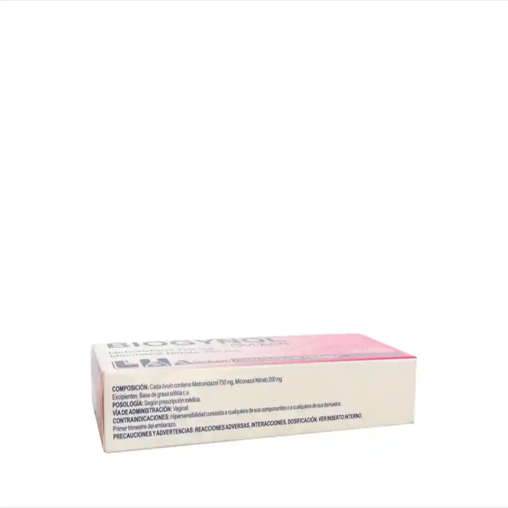 Biogynol Ovu 750-200 Mg Vaginal Caj 7 Un