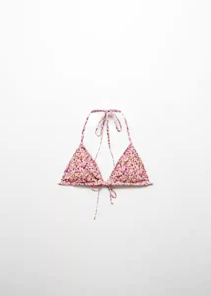 Top Bikini Caleta Rosa Talla M Mujer Mango