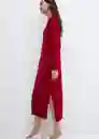 Vestido Vieira Rojo Talla L Mujer Mango