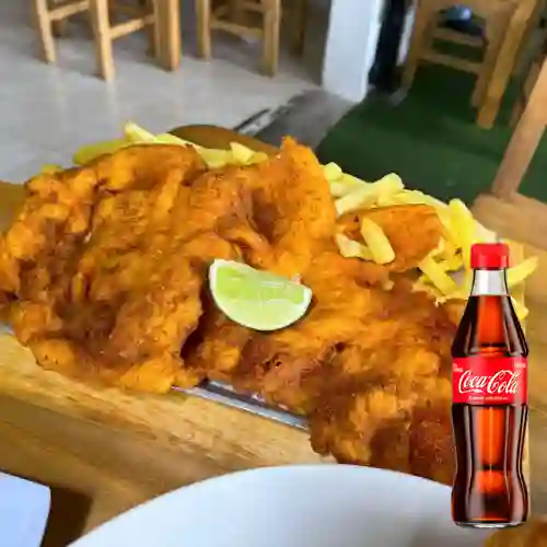 Combo Chuleta Valluna de Cerdo +Cocacola Orig 300ML