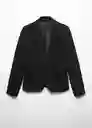 Blazer Americana Paloma Negro Talla 36 Mujer Mango