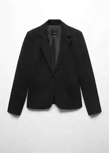 Blazer Americana Paloma Negro Talla 36 Mujer Mango