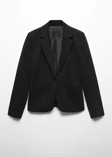 Blazer Americana Paloma Negro Talla 36 Mujer Mango