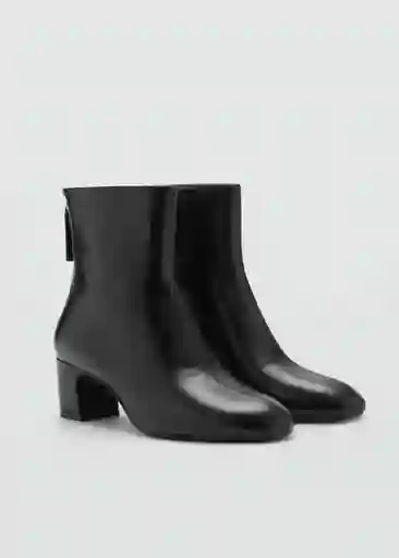 Botines Claire Negro Talla 36 Mujer Mango