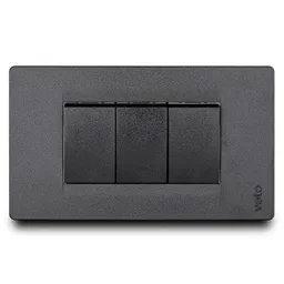 Veto Interruptor Triple Black