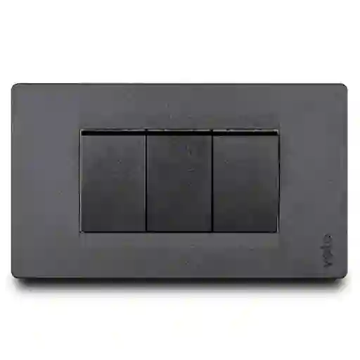 Veto Interruptor Triple Black