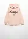 Sudadera Wildlife Rosa Talla 08 Niña Mango