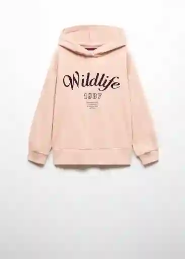 Sudadera Wildlife Rosa Talla 08 Niña Mango