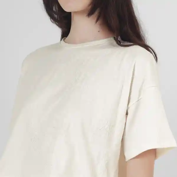 Cuello Redondo Manga Corta Blanco Talla XS 720120