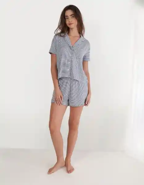 Pijama Aerie Azul Talla X-Small 1969417 American Eagle