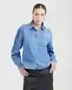 Camisa Slim Fit Femenino Azul Cristalino Claro T M Chevignon