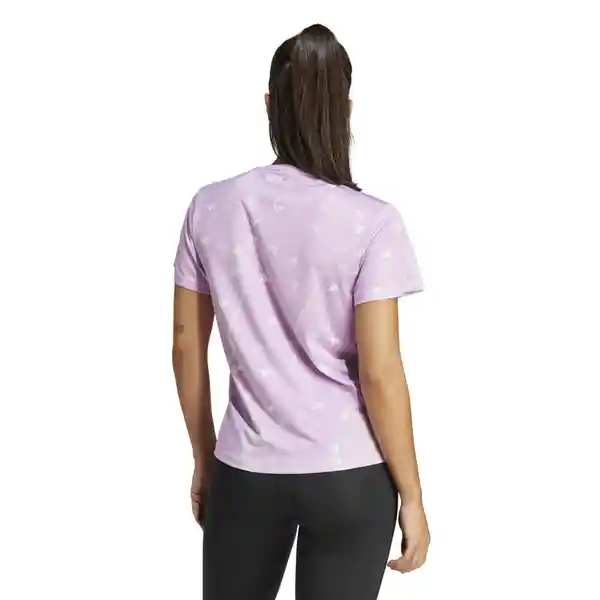 Adidas Camiseta Run It Bl Tee Para Mujer Morado Talla L