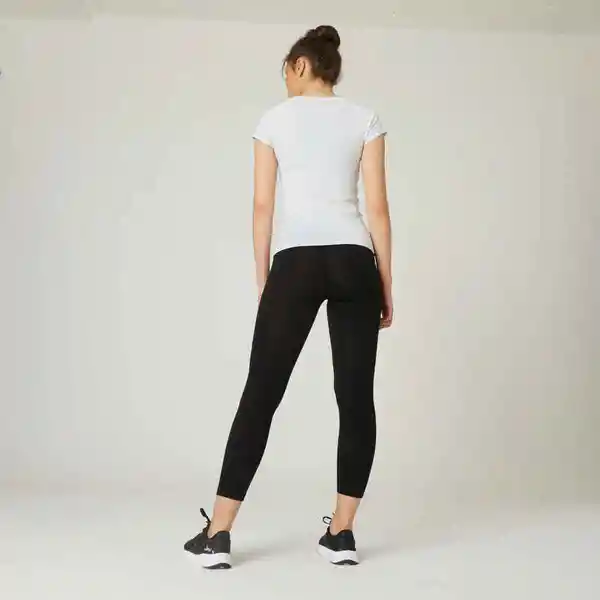 Domyos Legging Fitness Fit + Mujer Negro Talla L