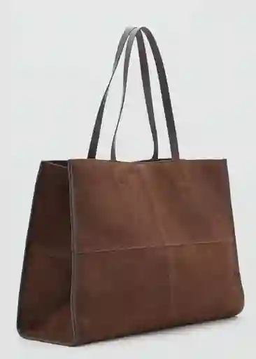 Bolso G Fes Chocolate Talla 99 Mujer Mango