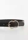 Cinturón Alexei Negro Talla M Mujer Mango
