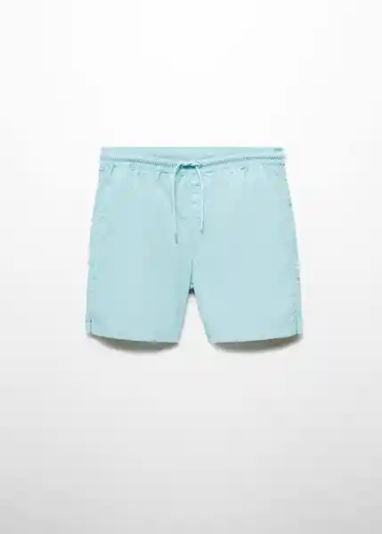 Short Bañador Liso Agua Talla S Hombre Mango