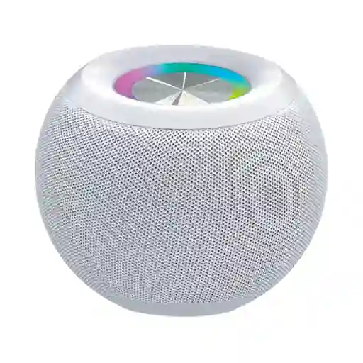 Parlante Inalámbrico Tipo Globo Led Blanco Mod 2202 Miniso