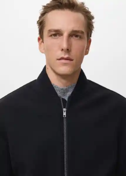 Chaqueta Normand Negro Talla L Hombre Mango