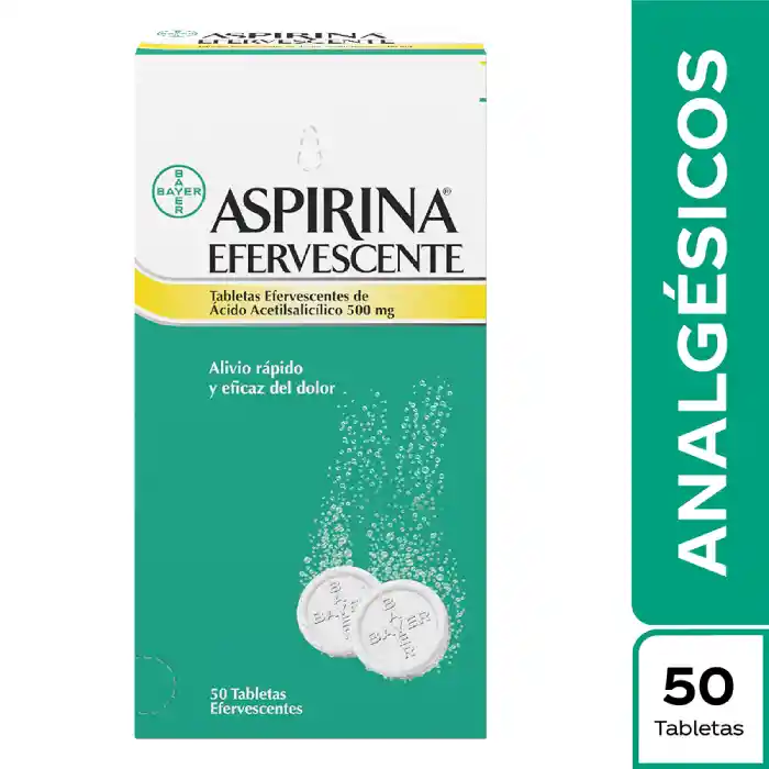 Aspirina (500 mg)Tabletas Efervescentes