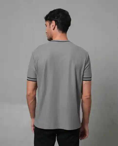 Camiseta Hombre Gris Talla L 109G109_GRI184005 Rifle
