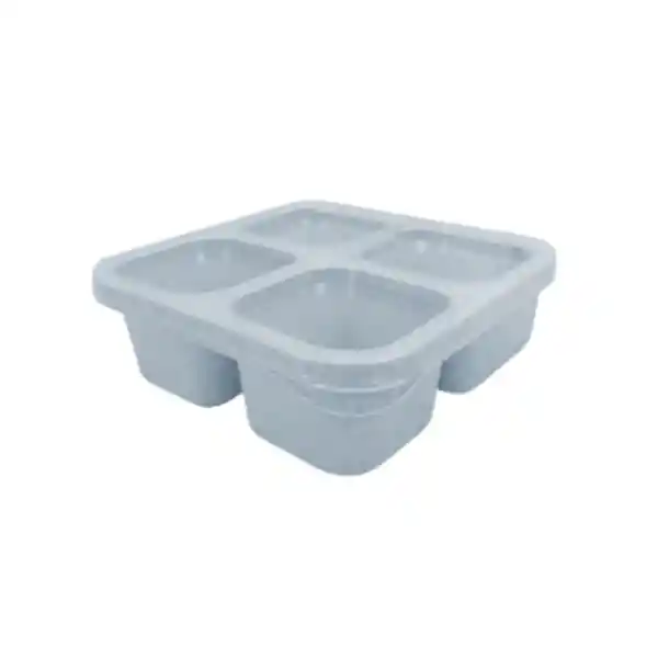 Recipiente 4 Compartimentos Con Pitillo Azul Miniso Miniso
