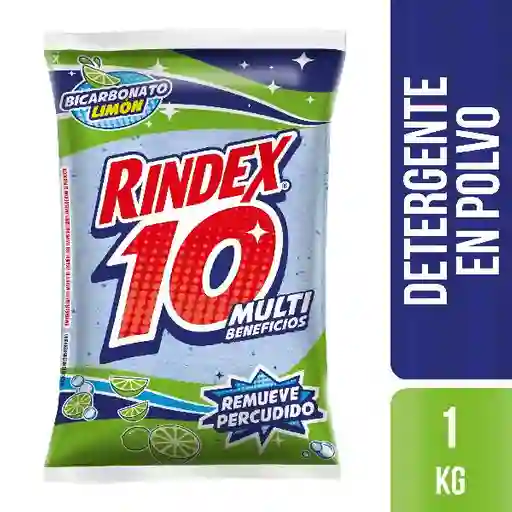 Detergente en Polvo Rindex 10 Multi Beneficios 1kg