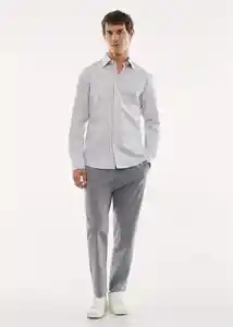 Camisa Side Gris Talla XL Hombre Mango