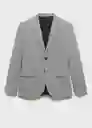 Blazer Americana Paris Gris Talla 46 Hombre Mango